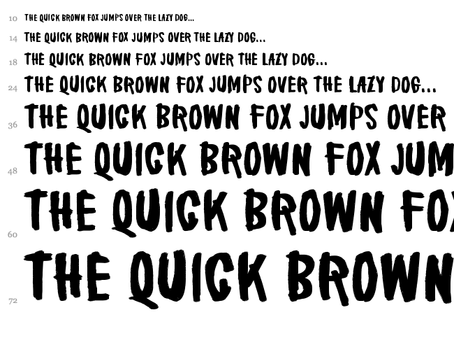 Brake a leg! font waterfall